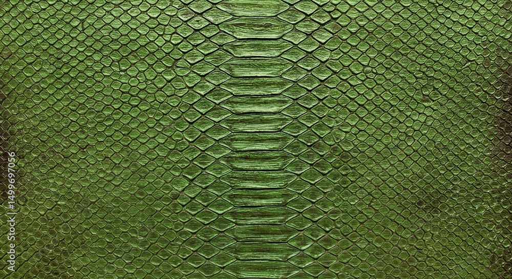 Poster green snake skin texture high-resolution seamless pattern for design projects