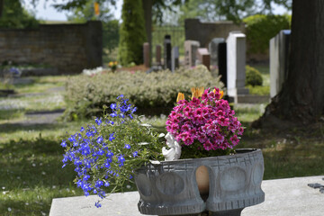 friedhof, grabdekoration