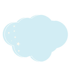 Graphic Baby Speech Bubble Soft Colored Backdrop Icon. Pastel Childish Dreamy Symbol Silhouette. Drawn Simple Dialogue Conversation Text Box Empty Blank Template Shape.	