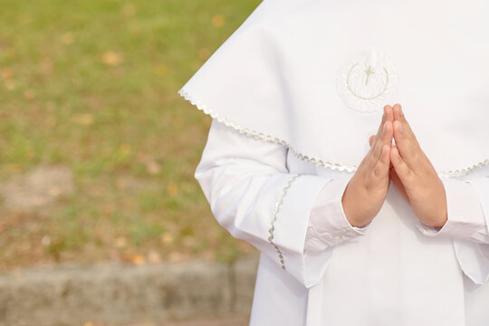 Child on First Communion Day – Sacred Catholic Rite of Passage Marking Spiritual Purity and Personal Faith