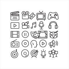 entertainment and media icons