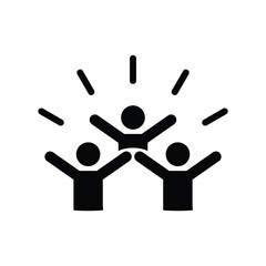 happy people icon symbol illustration logo