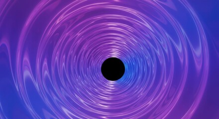 Obraz premium Abstract Purple Swirling Vortex Tunnel Background Digital Art Modern Design