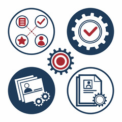 Business process management workflow gears documents checklist