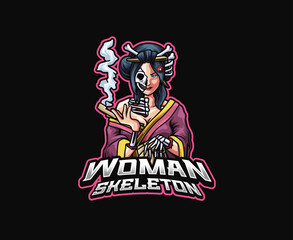 Hone-Onna Skeleton Mascot