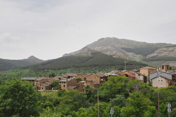 view of the spanish village of valverde de los arroyos