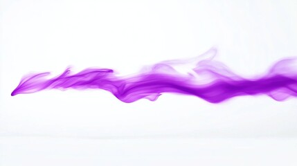Purple Smoke Swirl White Background.