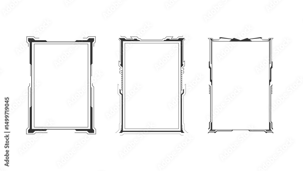 Poster abstract hi tech futuristic template design layout background