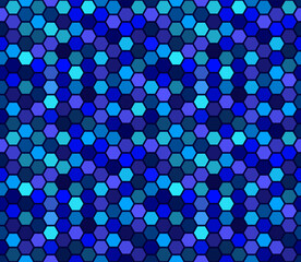 Seamless pattern of hexagonal tiles