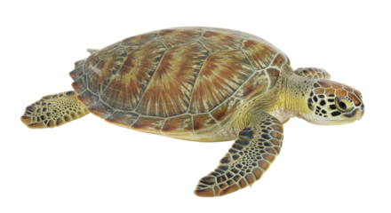 Isolated Sea Turtle