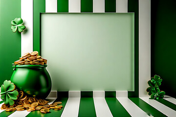 St. Patrick's Day Lucky Gold Pot Display