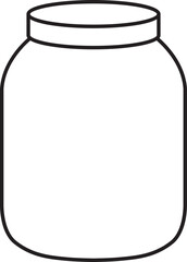 Jar Outline Vector