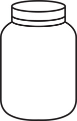 Jar Outline Vector