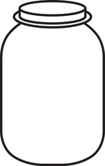 Jar Outline Vector