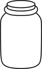 Jar Outline Vector