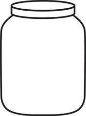 Jar Outline Vector
