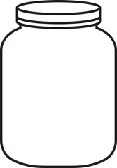 Jar Outline Vector