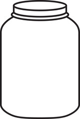 Jar Outline Vector
