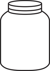 Jar Outline Vector