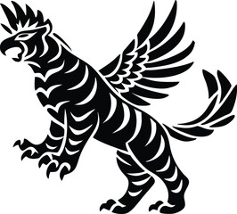 vector illustration of a tiger