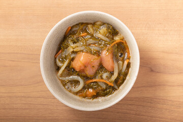 めんたい博多漬け　（イカ刺し　アカモク入り）