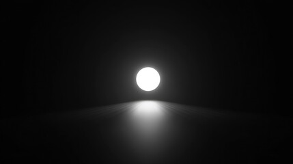 Obraz premium Bright Light Source Illuminates Dark Room Studio Shot Abstract Background