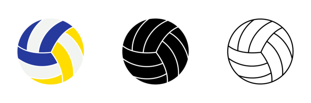Volly ball vector game sport logo illustration emblem