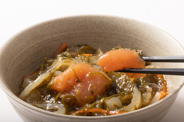 めんたい博多漬け　（イカ刺し　アカモク入り）