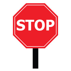 Obraz premium Stop Sign Symbal Victore Art Design