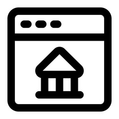 internet banking icon for illustration