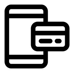 mobile banking icon for illustration