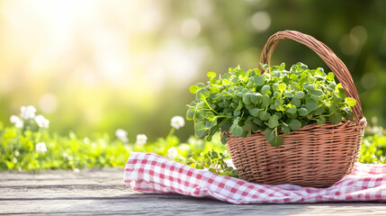 Rustic charm with fresh greens: A peaceful garden gathering scenery