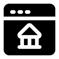 internet banking icon for illustration