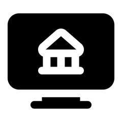 online banking icon for illustration