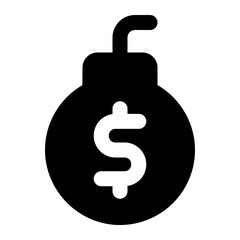bomb icon for illustration