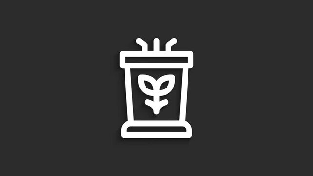 Environmental Podium Icon Animation | Awareness Theme | 4K