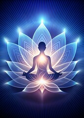 silhouette of a woman in yoga position