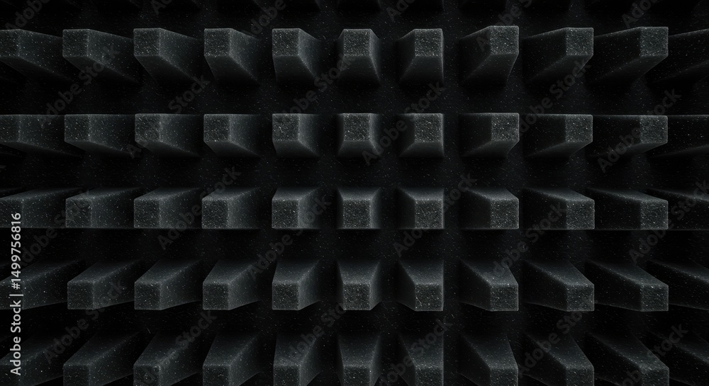 Poster abstract dark gray textured background geometric pattern of rectangular blocks