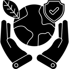 Save Earth Hands Environment Protection Icon