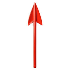 Bold Arrow with an Assertive Form and a Lean ISO Isolated on Transparent Background