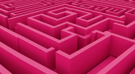 Detailed pink maze pattern.
