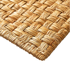 Contemporary Straw Mat Featuring a Natural Woven Pattern Isolated on Transparent Background