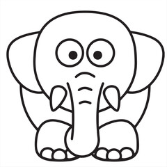 funny cartoon elephant