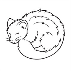 vector illustration of a pangolin