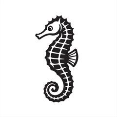 Fototapeta premium vector illustration of a Seahorses