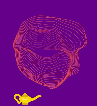 a magical object that can bring out the genie 