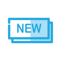 New label icon design template