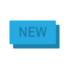 New label icon design template