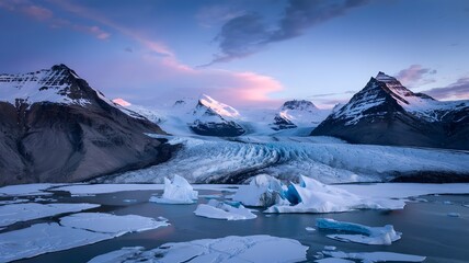winter landscape in the mountains