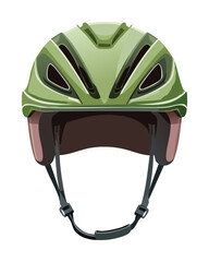 green cycling helmet for outdoor adventures